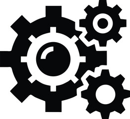 Interlocking gears icon