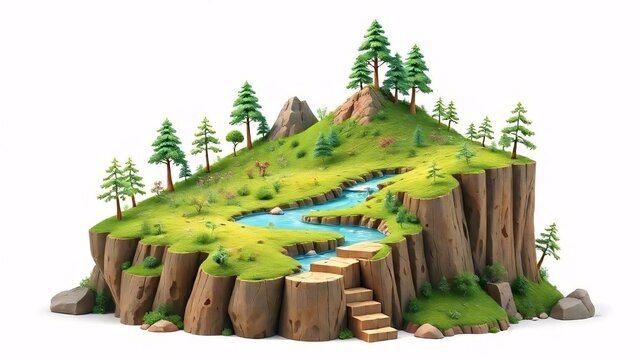 Festive fir trees with twinkling ornaments in snowy winter landscapes, wooden boxes, and cozy cabins evoke the spirit of celebration - Powered by Adobe