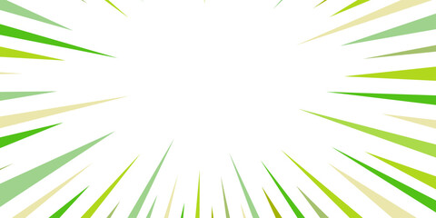 Obraz premium Comic speed Sunburst for the background. Digital Elegance: AI-Generated Wallpaper Patterns. Abstract design green gradient shine rays background Vector, illustration Summer spring decoration . 