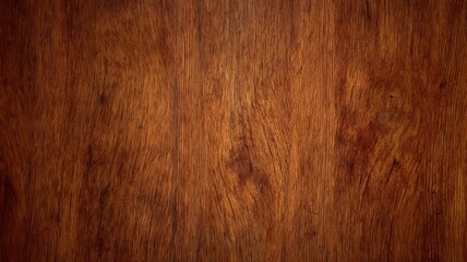 Naklejka premium Rich brown wood texture with natural grain patterns. Artificial intelligence image