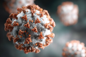 Obraz premium Microscopic Virus Image