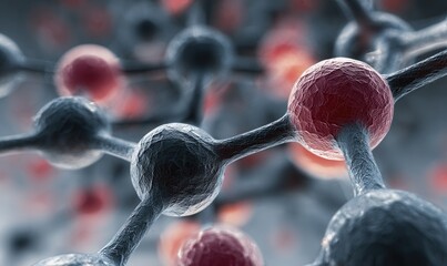 close-up of graphene-based texture with silky coating, nano-structured surface 