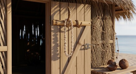 Relaxing beachside bungalow interior