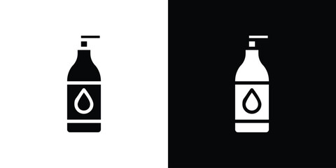 Face cleanser icon set in black glyph style. silhouette collection vector illustration.