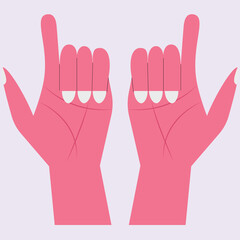 simple hand signs vector design clean and unique latest illustration