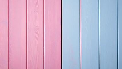 Obraz premium Pastel Wooden Planks Background in Pink and Blue Shades Perfect for Sweet and Delicate Themes Ideal for Feminine Designs and Creative Projects