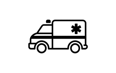 Ambulance isolated on white background