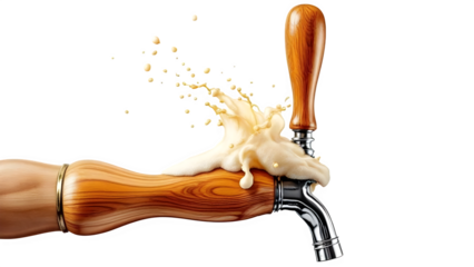 visky tap  on white background isolated PNG 