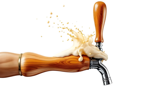 visky tap  on white background isolated PNG 