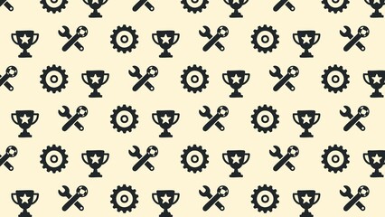 Motocross vector pattern design multicoloured