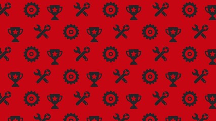 Motocross vector pattern design multicoloured