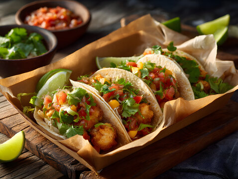 Nacos in a paper container.