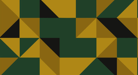 Green and Gold Abstract Design