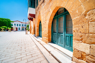 Yunus Emre Enstitüsü, next to the Selimiye Mosque in Nicosia, Northern Cyprus. Beautiful architecture in Northern Cyprus.