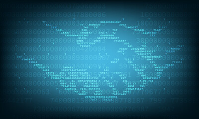 Digital handshake on blue technology background. Abstract two hands in lines, connected dots, and triangles. Polygonal grid 3D vector illustration. Business partnership concept. Low poly wireframe.