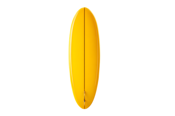 Sunny yellow surfboard ready for summer waves!