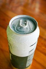 Refreshing aluminum cans with water droplets, aluminum Beer Can