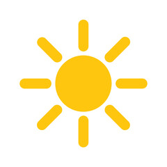 sun icon vector illustration