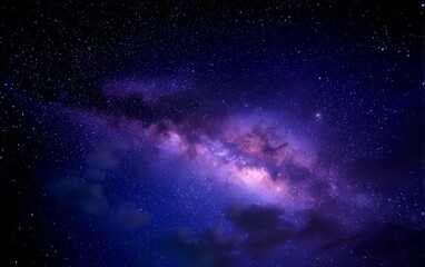 Obraz premium Stunning Night Sky View Of Milky Way Galaxy