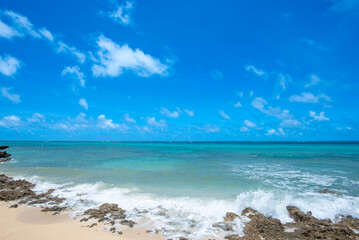 前浜農村公園の横のビーチ