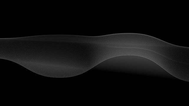 Dynamic Waves Vector Illustration with Gradient Lines and Digital Texture Background