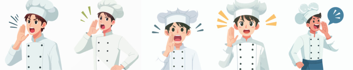 chef character vector is shouting