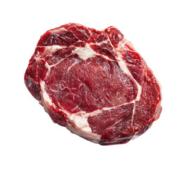 Raw steak, close-up view