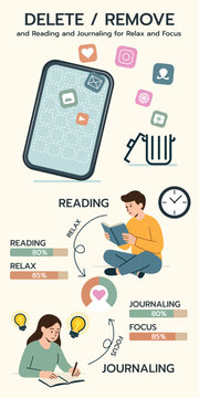 Infographic Reducing Screen Time for Mental Clarity and Focus