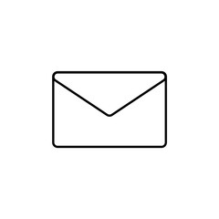 mail envelope icon illustration flat web minimalistic simplified