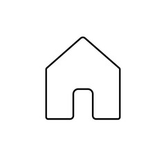 home icon on white background illustration flat web minimalistic simplified