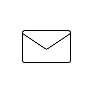 mail envelope icon illustration flat web minimalistic simplified
