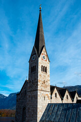 Fototapeta premium Evangelical Church of Hallstatt - Austria