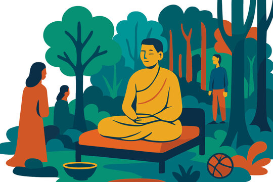 Buddha birth and enlightenment and nirvana day, Visak Bochea Day, background, beautiful, Buddha, Buddhism, Buddhist, celebration, ceremony, colorful, culture, decorate, decoration, design, gold