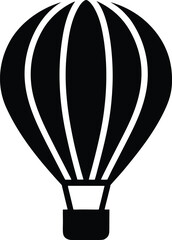 Hot Air Balloon Silhouette Icon