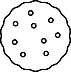 cookie icon on transparent background