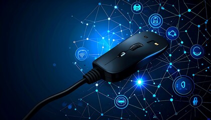 Computer Mouse Connecting to a Network with Modern Technology Interface