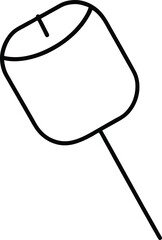 marshmallow icon on transparent background