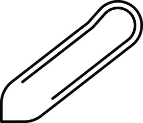 sled track icon on transparent background