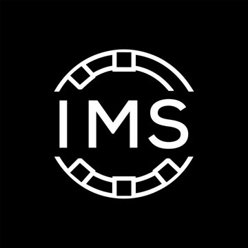 IMR Minimalist IMR Logo Design on Black Background &ndash; IMR Later Logo, Modern Circular Branding Concept
