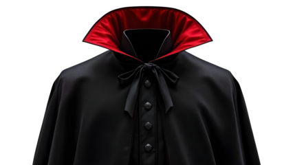 vampire red coat on white background PNG