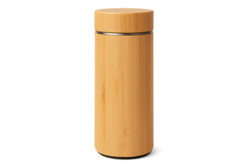 Reusable bamboo water bottle promoting eco-conscious hydration and sustainability, perfect for on-the-go lifestyles and outdoor adventures
