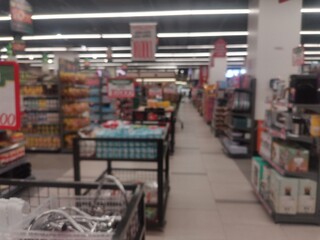 defocused abstrack background of convenience store