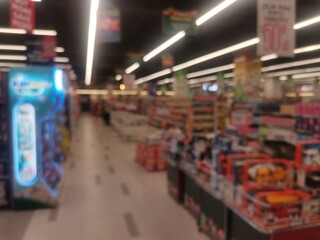 defocused abstrack background of convenience store