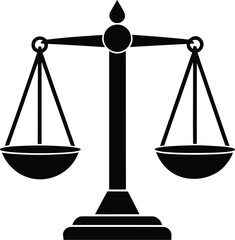 Law Balance Scale Silhouette