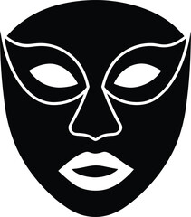 Cyber Shield Lock Silhouette Vector