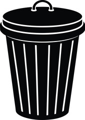 trash can isolated on white