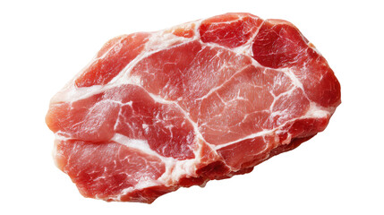 Obraz premium Raw piece of meat, isolated on a white background.