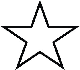 star icon on transparent background