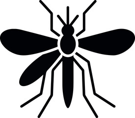 mosquito insect isolated on white background small flying pest for disease control and nature illustration