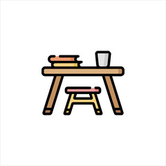 School Desk Icon